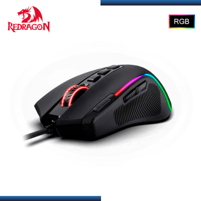 MOUSE REDRAGON PREDATOR M612 RGB BLACK 8,000 DPI USB (PN:M612 RGB)