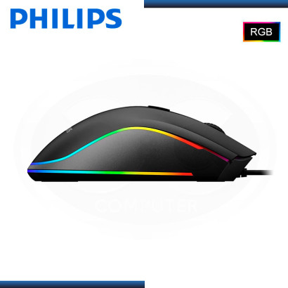 MOUSE PHILIPS G403 RGB BLACK 4,000 DPI USB (PN:SPK9403B/00)