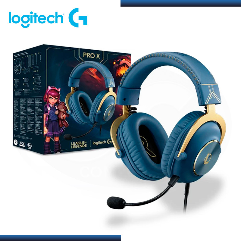 AUDIFONO LOGITECH G PRO X LOL 2LIGHTSPEED CON MICROFONO CONEXIÓN USB (PN:981-001105)