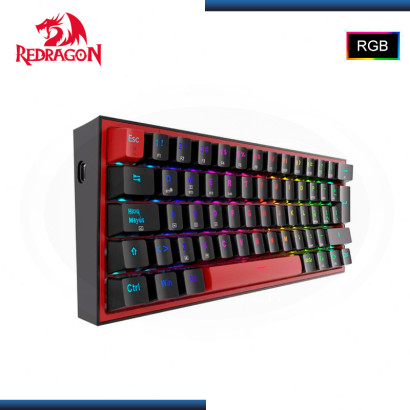 TECLADO REDRAGON FIZZ PRO K616-RGB BLACK RED MECANICO ESPAÑOL USB-C/BLUETOOTH/WIRELESS (PN:K616-RGB-B)