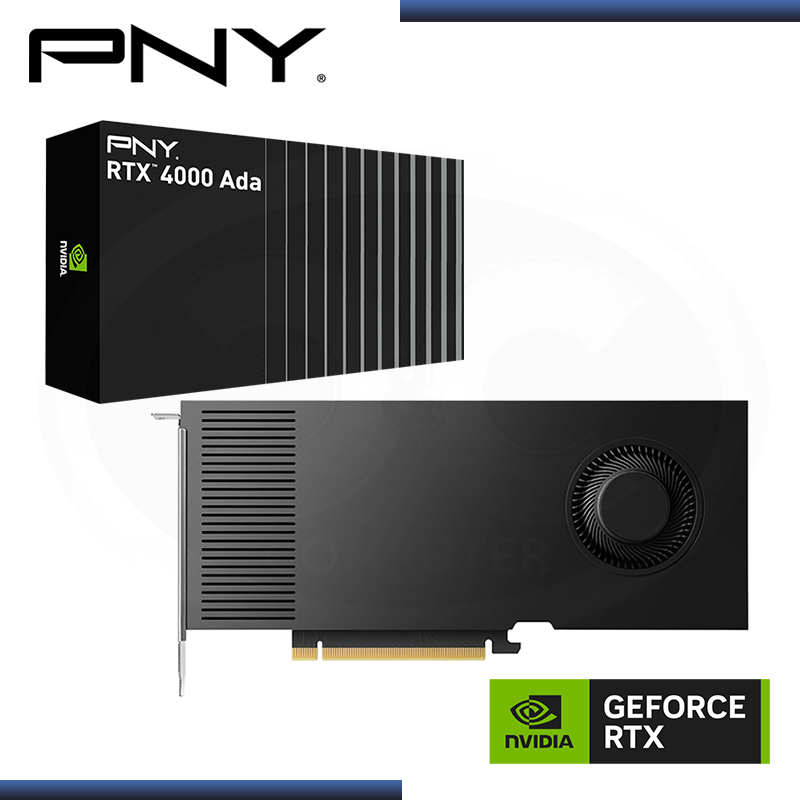 PNY NVIDIA QUADRO RTX A4000 ADA GENERATION 20GB GDDR6 160BITS (PN:VCNRTX4000ADA-PB)