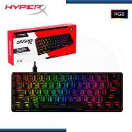 TECLADO HYPERX ALLOY ORIGINS 60 RGB SWITCH RED MECANICO INGLES (PN:4P5N4AA ABA)