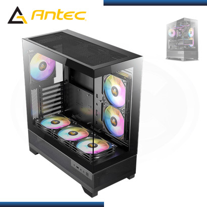 CASE ANTEC CX700M RGB ELITE BLACK SIN FUENTE VIDRIO TEMPLADO USB 3.2/USB 3.0 (PN:0-761345-10043-4)