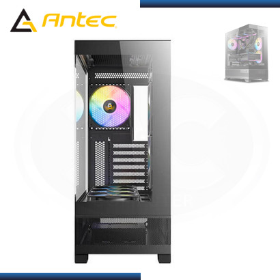 CASE ANTEC CX700M RGB ELITE BLACK SIN FUENTE VIDRIO TEMPLADO USB 3.2/USB 3.0 (PN:0-761345-10043-4)