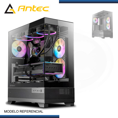 CASE ANTEC CX700M RGB ELITE BLACK SIN FUENTE VIDRIO TEMPLADO USB 3.2/USB 3.0 (PN:0-761345-10043-4)