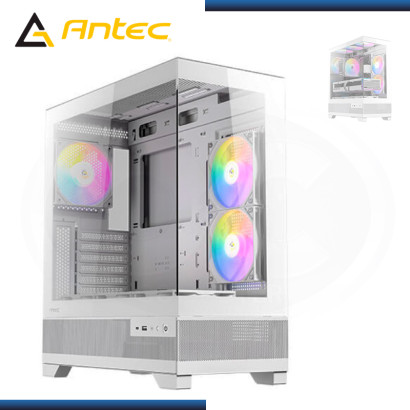 CASE ANTEC CX700M RGB ELITE WHITE SIN FUENTE VIDRIO TEMPLADO USB 3.2/USB 3.0 (PN:0-761345-10044-1)