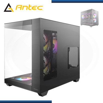 CASE ANTEC CX800 RGB ELITE BLACK SIN FUENTE VIDRIO TEMPLADO USB 3.0/USB 2.0 (PN:0-761345-10058-8)