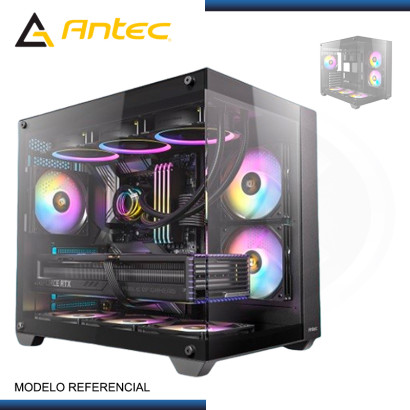 CASE ANTEC CX800 RGB ELITE BLACK SIN FUENTE VIDRIO TEMPLADO USB 3.0/USB 2.0 (PN:0-761345-10058-8)