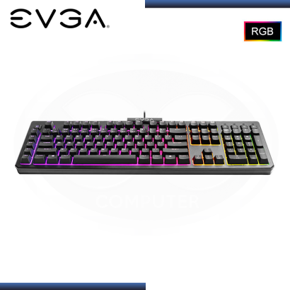 TECLADO EVGA Z12RGB BLACK MEMBRANA CONEXIÓN WIRED USB (PN:834-W0-12SP-K2)