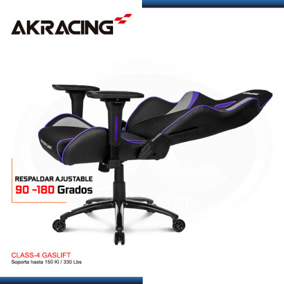 SILLA AKRACING OVERTURE PURPURA GAMING (PN:AK-OVERTURE-PR) BAD BOX