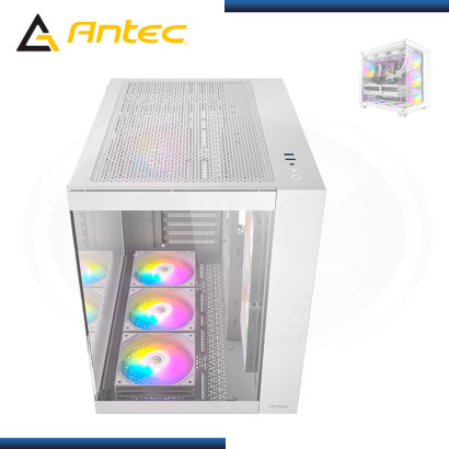 CASE ANTEC CX800 RGB ELITE WHITE SIN FUENTE VIDRIO TEMPLADO USB 3.0/USB 2.0 (PN:0-761345-10059-5)