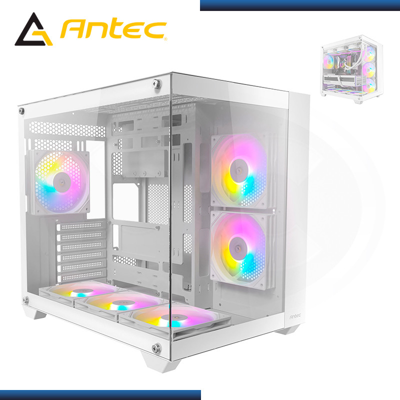 CASE ANTEC CX800 RGB ELITE WHITE SIN FUENTE VIDRIO TEMPLADO USB 3.0/USB 2.0 (PN:0-761345-10059-5)