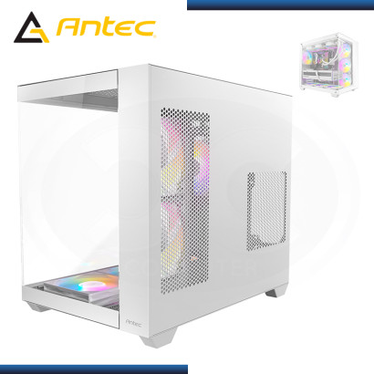 CASE ANTEC CX800 RGB ELITE WHITE SIN FUENTE VIDRIO TEMPLADO USB 3.0/USB 2.0 (PN:0-761345-10059-5)