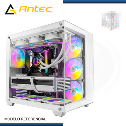 CASE ANTEC CX800 RGB ELITE WHITE SIN FUENTE VIDRIO TEMPLADO USB 3.0/USB 2.0 (PN:0-761345-10059-5)