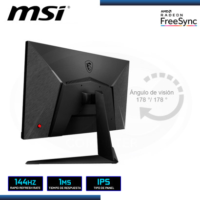 MONITOR LED 23.8" MSI OPTIX G241 GAMING 1920x1080 HDMI DP 1MS/144HZ/FREESYNC