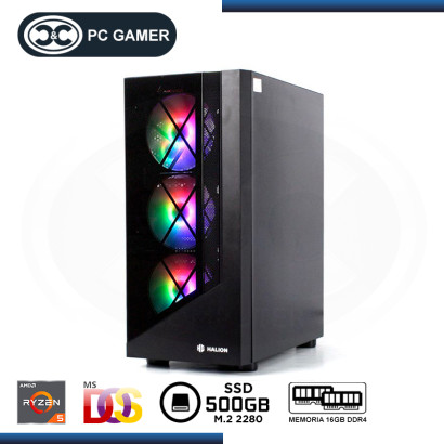 PC GAMER C&C : AMD RYZEN 5 5600GT/16GB DDR4/SSD 500/ SIN SISTEMA (Ct.0-137430)