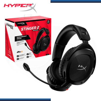 AUDIFONO HYPERX CLOUD STINGER 2 BLACK WIRELESS CON MICROFONO (PN:676A2AA)