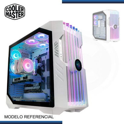 CASE COOLER MASTER HAF 700 EVO WHITE ARGB SIN FUENTE VIDRIO TEMPLADO USB 3.2 TYPE USB-C (PN:H700E-WGNN-S00)