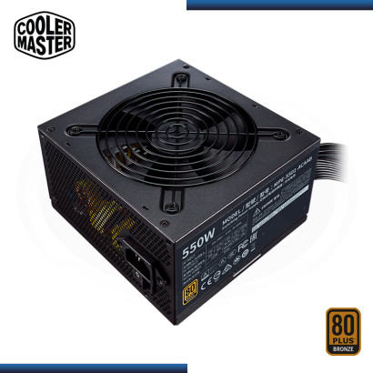 FUENTE COOLER MASTER MWE 550 V2 550W 80 PLUS BRONZE (PN:MPE-5501-ACABW-BUS)