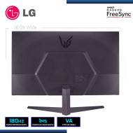 MONITOR LED 24" LG 24GS50F-B ULTRAGEAR 1920x1080 HDMI DP 1MS/180Hz/AMD FREESYNC