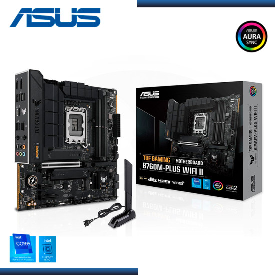 PLACA ASUS TUF GAMING B760M-PLUS WIFI II DDR5 LGA 1700 (PN:90MB1HE0-M0EAY0)