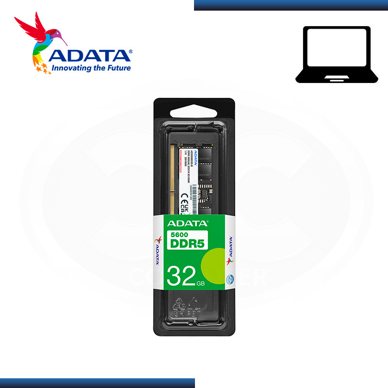 MEMORIA 32GB DDR5 SODIMM ADATA BUS 5600MHZ (PN:AD5S560032G-S)