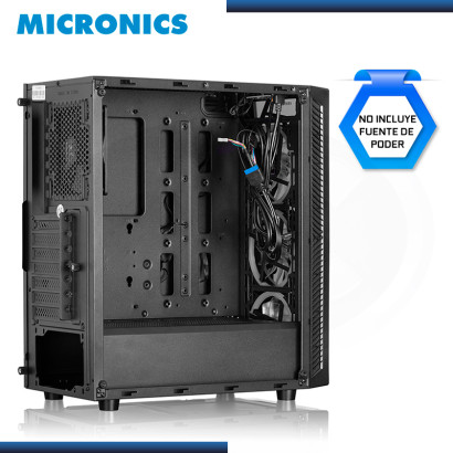 CASE MICRONICS KRATOSS FNT-C8008 COOLER FRGBx3 SIN FUENTE VIDRIO TEMPLADO USB 3.0/USB 2.0 "BAD BOX"