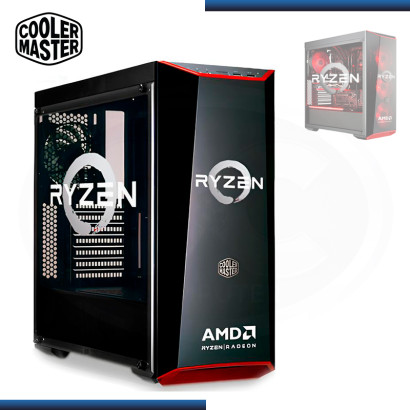 CASE COOLER MASTER MASTERBOX LITE 5 AMD EDITION SIN FUENTE PANEL ACRILICO USB 3.0 (PN:MCW-L5S3-KANN-A1) "BAD BOX"