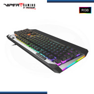 TECLADO VIPER GAMING V765 BLACK RGB MECANICO SWITCH WHITE WIRED USB (PN:PV765MBWUXMGM)