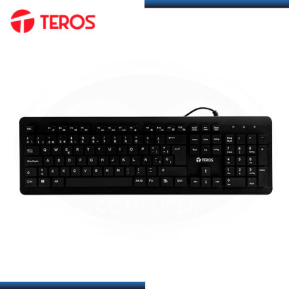 TECLADO TEROS TE-4065N BLACK MULTIMEDIA IPX7 WIRED USB