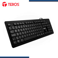 TECLADO TEROS TE-4065N BLACK MULTIMEDIA IPX7 WIRED USB