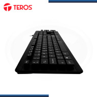 TECLADO TEROS TE-4065N BLACK MULTIMEDIA IPX7 WIRED USB