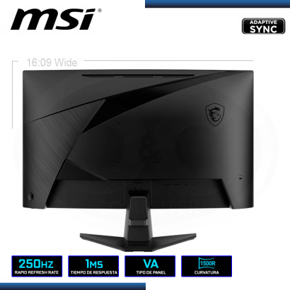 MONITOR LED 27" MSI MAG 27C6X CURVO 1920x1080 HDMI DP 1MS/250Hz/ADAPTIVE SYNC