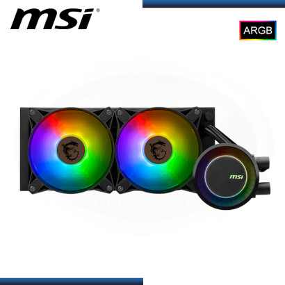 MSI MAG CORELIQUID E240 BLACK ARGB REFRIGERACION LIQUIDA AMD/INTEL (PN:306-7ZW5E17-C24)