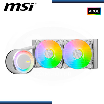 MSI MAG CORELIQUID E240 WHITE ARGB REFRIGERACION LIQUIDA AMD/INTEL (PN:306-7ZW5E27-C24)