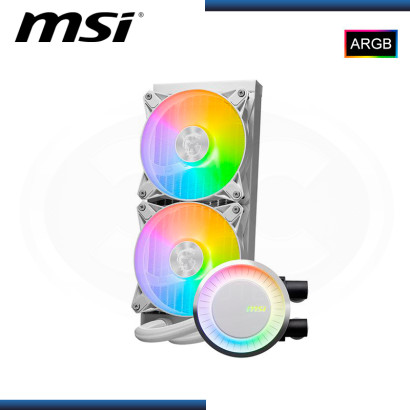 MSI MAG CORELIQUID E240 WHITE ARGB REFRIGERACION LIQUIDA AMD/INTEL (PN:306-7ZW5E27-C24)