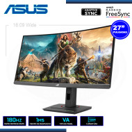 MONITOR LED 27" ASUS ROG STRIX XG27WCS CURVO 2560x1440 HDMI DP USB-C 1MS/180Hz/ADAPTIVE SYNC/FREESYNC (PN:90LM09P1-B013B0)