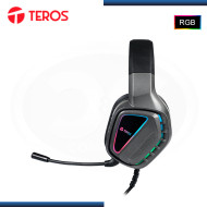 AUDIFONO TEROS TE-8171N RGB BLACK CON MICROFONO CONEXIÓN 3.5MM + USB