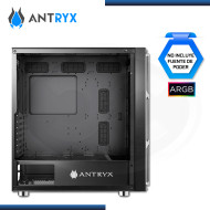 CASE ANTRYX DESTROYER MESH BLACK ARGB SIN FUENTE VIDRIO TEMPLADO USB 3.0/USB 2.0 (PN:AC-FX570KM)