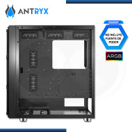 CASE ANTRYX DESTROYER MESH BLACK ARGB SIN FUENTE VIDRIO TEMPLADO USB 3.0/USB 2.0 (PN:AC-FX570KM)