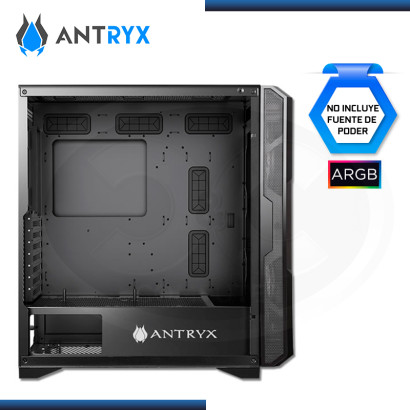 CASE ANTRYX FX CRUISER BLACK MESH ARGB SIN FUENTE VIDRIO TEMPLADO USB 3.0/USB 2.0 (PN:AC-FX573K)