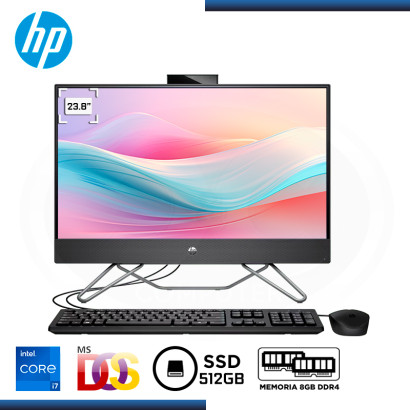 ALL IN ONE HP PROONE 240 G9 INTEL CORE CI7-1255U 23.8"/8GB DDR4/SSD 512GB/SIN SISTEMA (PN:8B3C4LTT)