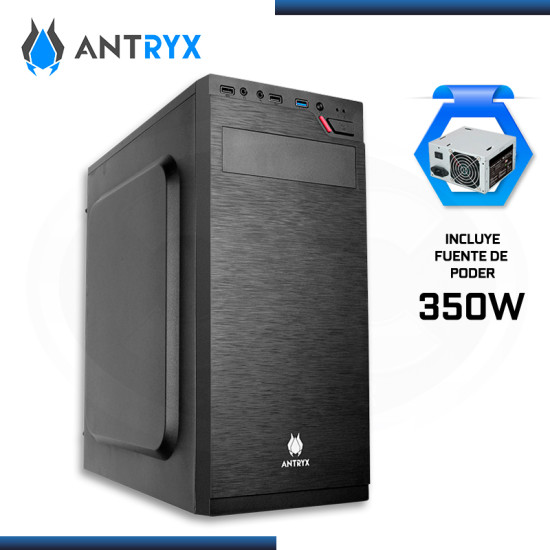 CASE ANTRYX ELEGANT 630 BLACK CON FUENTE 350W USB 3.0/USB 2.0 (PN:AC-E630-350CP)