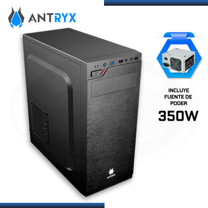 CASE ANTRYX ELEGANT 630 BLACK CON FUENTE 350W USB 3.0/USB 2.0 (PN:AC-E630-350CP)