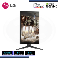 MONITOR LED 24" LG 24GS65F-B ULTRAGEAR 1920x1080 HDMI 1MS/180Hz/AMD FREESYNC/COMPATIBLE NVIDIA G-SYNC