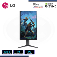 MONITOR LED 27" LG 27GS65F-B ULTRAGEAR 1920x1080 HDMI DP 1MS/180Hz/AMD FREESYNC/COMPATIBLE NVIDIA G-SYNC