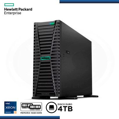 SERVIDOR HPE PROLIANT ML110 GEN11 INTEL XEON BRONZE 3408U 8 CORE/MEMORIA 16GB DDR5/HDD 4TB LFF (PN:P55534-001)