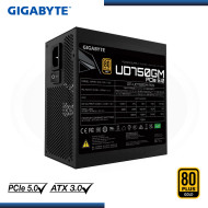 FUENTE GIGABYTE UD750GM PG5 750W 80 PLUS GOLD FULL MODULAR (PN:GP-UD750GM PG5)