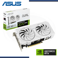 ASUS GEFORCE RTX 4070 SUPER 12GB GDDR6X 192BITS OC EVO WHITE (PN:90YV0KC8-MVAA00)