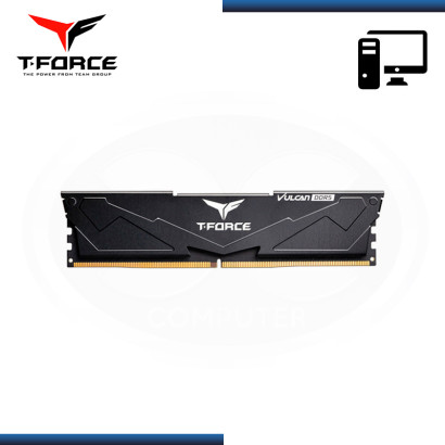 MEMORIA 8GB DDR5 T-FORCE VULCAN BLACK BUS 5200MHz (PN:FLBD58G5200HC40C01)